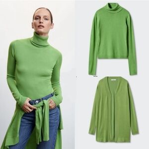 MANGO Turtleneck / cardigan set